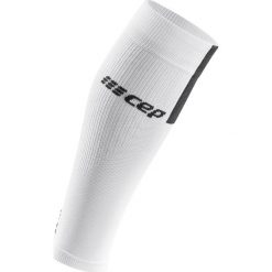 Opaska Kompresyjna Cep Calf Sleeves 3.0 W Szaro-Biała. Szare skarpetki męskie CEP, bez wzorów, ze skóry. Za 139,99 zł.