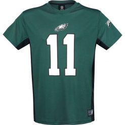 NFL Philadelphia Eagles Wentz #11 T-Shirt zielono-niebieski. Niebieskie koszulki męskie NFL, xl, z nadrukiem, z dekoltem na plecach, krótkie. Za 164,90 zł.
