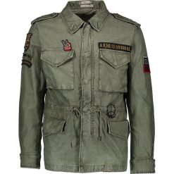 Kurtka przejściowa w kolorze khaki. Brązowe kurtki męskie khujo, m, z aplikacjami, bez kaptura. W wyprzedaży za 305,95 zł.