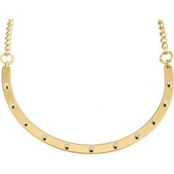Naszyjniki damskie: Naszyjnik w kolorze złotym z kryształami Swarovski – (D)45 cm