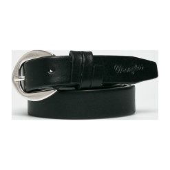 Wrangler - Pasek. Czarne paski damskie Wrangler, w paski, z materiału. Za 149,90 zł.