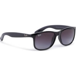 Okulary przeciwsłoneczne RAY-BAN - Andy 0RB4202 601/8G Black/Grey Gradient. Czarne okulary przeciwsłoneczne męskie Ray-Ban, z tworzywa sztucznego. W wyprzedaży za 399,00 zł.