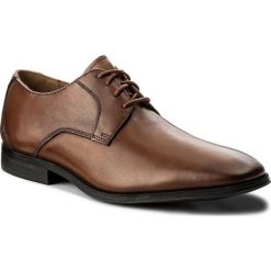Półbuty CLARKS - Gilman Lace 261297727 Dark Tan Leather. Pomarańczowe półbuty skórzane męskie marki Clarks. Za 399,00 zł.