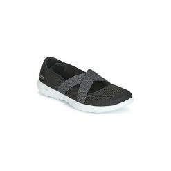 Baleriny Skechers GO WALK LITE CUTESY. Czarne baleriny damskie Skechers, bez wzorów, bez obcasa. Za 279,00 zł.