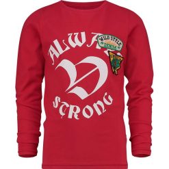 Koszulka "Jourdan" w kolorze czerwonym. Czerwone t-shirty chłopięce Vingino, z nadrukiem, z bawełny, z długim rękawem. W wyprzedaży za 82,95 zł.