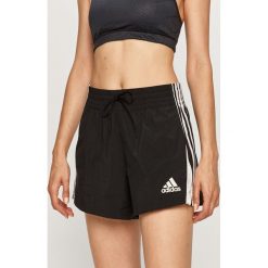 Adidas Performance - Szorty. Czarne spodenki sportowe damskie adidas Performance, s, z nadrukiem, z poliesteru, sportowe. Za 149,90 zł.
