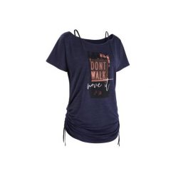 Koszulka modułowa do tańca fitness damska. T-shirty damskie DOMYOS, bez wzorów, z elastanu, bez kołnierzyka, bez rękawów, bez kaptura, na fitness i siłownię. Za 59,99 zł.