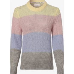 Marc O'Polo Denim - Sweter damski z dodatkiem alpaki, żółty. Żółte swetry damskie Marc O'Polo DENIM, l, bez wzorów, z dzianiny, bez rękawów, bez kaptura. Za 619,95 zł.