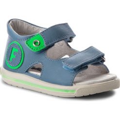 Sandały NATURINO - Falcotto By Naturino 0011500709.01.9103 M Jeans/Verde Fluo. Niebieskie sandały chłopięce Naturino, z jeansu. W wyprzedaży za 219,00 zł.
