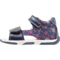 Geox SANDAL TAPUZ GIRL Sandały avio/fuchsia. Niebieskie sandały chłopięce Geox, z materiału. Za 219,00 zł.