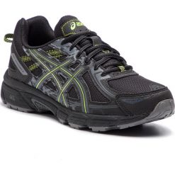 Buty ASICS - Gel-Venture 6 T7G1N Black/Neon Lime 001. Czarne buty sportowe męskie Asics, ze skóry ekologicznej, bez zapięcia, do biegania. W wyprzedaży za 209,00 zł.