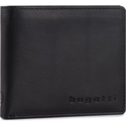 Duży Portfel Męski BUGATTI - 49326501 Black. Czarne portfele męskie Bugatti, ze skóry. Za 319,00 zł.