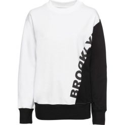 Bluza z nadrukiem bonprix biało-czarny. Białe bluzy rozpinane damskie bonprix, z nadrukiem. Za 59,99 zł.