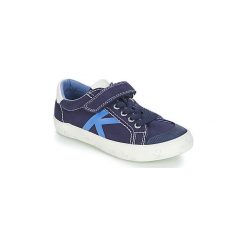 Buty Dziecko Kickers GODY. Niebieskie trampki chłopięce Kickers, bez wzorów, bez zapięcia. Za 107,40 zł.