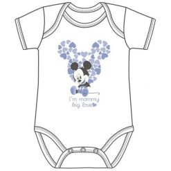 Disney By Arnetta Body Chłopięce Mickey Mouse 62 Białe. Białe body niemowlęce Disney By Arnetta, z nadrukiem, z bawełny, z krótkim rękawem. Za 35,00 zł.