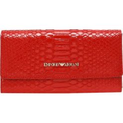 Portfele damskie: Emporio Armani PORTAFOGLIO FOLD OVER Portfel corallo