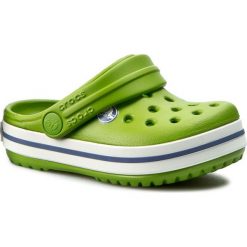 Klapki CROCS - Crocband Kids 10998 Parrot Green/White. Zielone sandały chłopięce Crocs, z tworzywa sztucznego, bez zapięcia. W wyprzedaży za 119,00 zł.