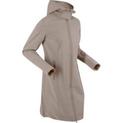 Płaszcze damskie pastelowe: Płaszcz softshell bonprix brunatny