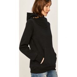 Answear - Bluza. Niebieskie bluzy damskie ANSWEAR, s, bez wzorów, z elastanu, bez rękawów, z kapturem. W wyprzedaży za 99,90 zł.