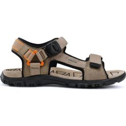 Geox Uomo Sandały Brązowy. Pomarańczowe sandały męskie Geox, ze skóry, z paskami. Za 326,95 zł.