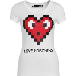Odzież damska: Love Moschino Tshirt z nadrukiem white