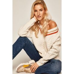 Medicine - Sweter Artisanatura. Białe swetry damskie MEDICINE, s, bez wzorów, z elastanu, bez rękawów, bez kaptura. Za 159,90 zł.