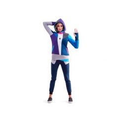 Supernova Hoodie (Violet). Szare bluzy damskie OKUAKU, xs, w kolorowe wzory, z bawełny. Za 299,00 zł.
