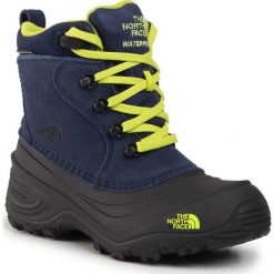 Śniegowce THE NORTH FACE - Youth Chilkat Lace II NF0A2T5R5UK Cosmic Blue/Lime Green. Niebieskie śniegowce chłopięce The North Face, bez zapięcia. W wyprzedaży za 249,00 zł.