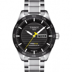 PROMOCJA ZEGAREK TISSOT T-Sport T100.430.11.051.00. Czarne zegarki męskie marki TISSOT, ze stali. W wyprzedaży za 3344,00 zł.