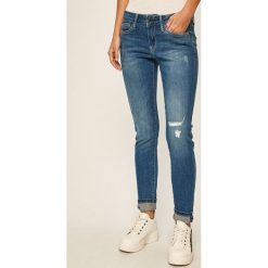 Pepe Jeans - Jeansy Pixie. Niebieskie jeansy damskie . Za 379,90 zł.