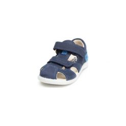 Pepino Sandały Kaspi see (średnie) - niebieski - Gr.Moda (2 - 6 lat). Niebieskie buciki niemowlęce Pepino, ze skóry, bez zapięcia. Za 249,00 zł.