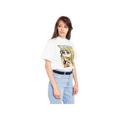 T-SHIRT NOT YOURS, NEVER WAS. Białe t-shirty damskie Rebeka, l, z nadrukiem. Za 49,00 zł.