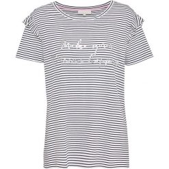 T-shirty damskie: Koszulka w kolorze biało-granatowym