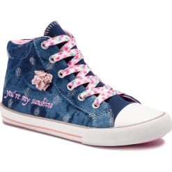 Trampki S.OLIVER - 5-45201-22 Denim 802. Niebieskie trampki dziewczęce S.Oliver, z aplikacjami, z gumy, bez zapięcia. W wyprzedaży za 139,00 zł.