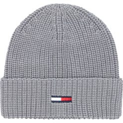 Tommy Hilfiger Czapka Szary. Szare czapki męskie TOMMY HILFIGER, bez wzorów, z bawełny. Za 125,95 zł.