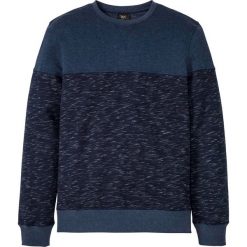 Bluza bonprix ciemnoniebiesko-niebieski melanż. Niebieskie bluzy męskie bonprix, s, bez wzorów, z okrągłym kołnierzem, bez rękawów, bez kaptura. Za 74,99 zł.