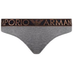 Figi klasyczne Emporio Armani Underwear 162525 9A225 06749. Szare figi damskie Emporio Armani Underwear, m, bez wzorów, z elastanu. W wyprzedaży za 99,00 zł.