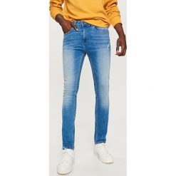 Jeansy męskie: Jeansy rurki skinny fit – Niebieski