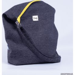 Torebka worek Grey yellow. Szare torebki klasyczne damskie Pakamera, bez wzorów, z tkaniny, retro, na ramię, bez dodatków. Za 105,00 zł.