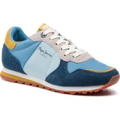 Sneakersy PEPE JEANS - Verona W Pantone PLS30803 Blu 534. Niebieskie półbuty damskie Pepe Jeans, na co dzień, bez wzorów, z jeansu, bez obcasa, na płaskiej podeszwie, bez zapięcia. W wyprzedaży za 229,00 zł.