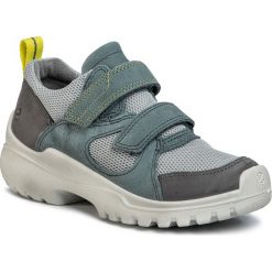Sneakersy ECCO - Xperfection 76310251785 Titanum/Lake. Szare trampki chłopięce ecco, bez wzorów, ze skóry, na rzepy. W wyprzedaży za 279,00 zł.
