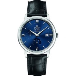 ZEGAREK OMEGA DE VILLE 424.13.40.21.03.001. Niebieskie zegarki męskie marki OMEGA, ze stali. Za 16900,00 zł.