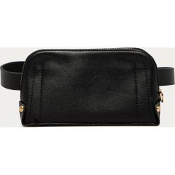 Answear Lab - Nerka. Czarne nerki damskie Answear Lab, w paski, ze skóry ekologicznej, małe, bez dodatków. Za 59,90 zł.