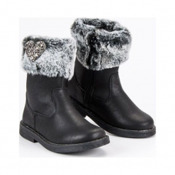Buty dziecięce ciepłe kozaki czarne r. 31. Czarne buciki niemowlęce American CLUB, na zimę. Za 121,89 zł.