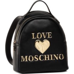 Plecak LOVE MOSCHINO - JC4033PP1BLE0000 Nero. Czarne plecaki damskie Love Moschino, bez wzorów, ze skóry ekologicznej, klasyczne. Za 849,00 zł.