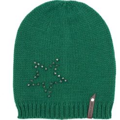 Czapka damska Gwiazda Ćwieki zielona. Zielone czapki zimowe damskie marki Art of Polo. Za 36,52 zł.