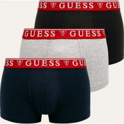 Guess Jeans - Bokserki (3 pack). Czarne bokserki męskie Guess Jeans, z aplikacjami, z bawełny. Za 179,90 zł.
