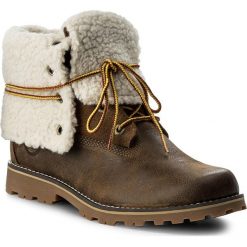Trapery TIMBERLAND - 6 In Wp Shearling Bo A1BXZ/TB0A1BXZD261 Dark. Brązowe buty zimowe damskie Timberland, z gumy. W wyprzedaży za 369,00 zł.
