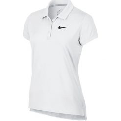 NIKE NIKECOURT PURE POLO > 830421-100. Koszulki damskie Nike, xl, bez wzorów, z elastanu, bez rękawów. Za 199,99 zł.