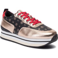 Sneakersy DKNY - Poly K2907701 Tmbld Met Pu Met Rose. Żółte półbuty damskie DKNY, ze skóry ekologicznej. Za 649,00 zł.